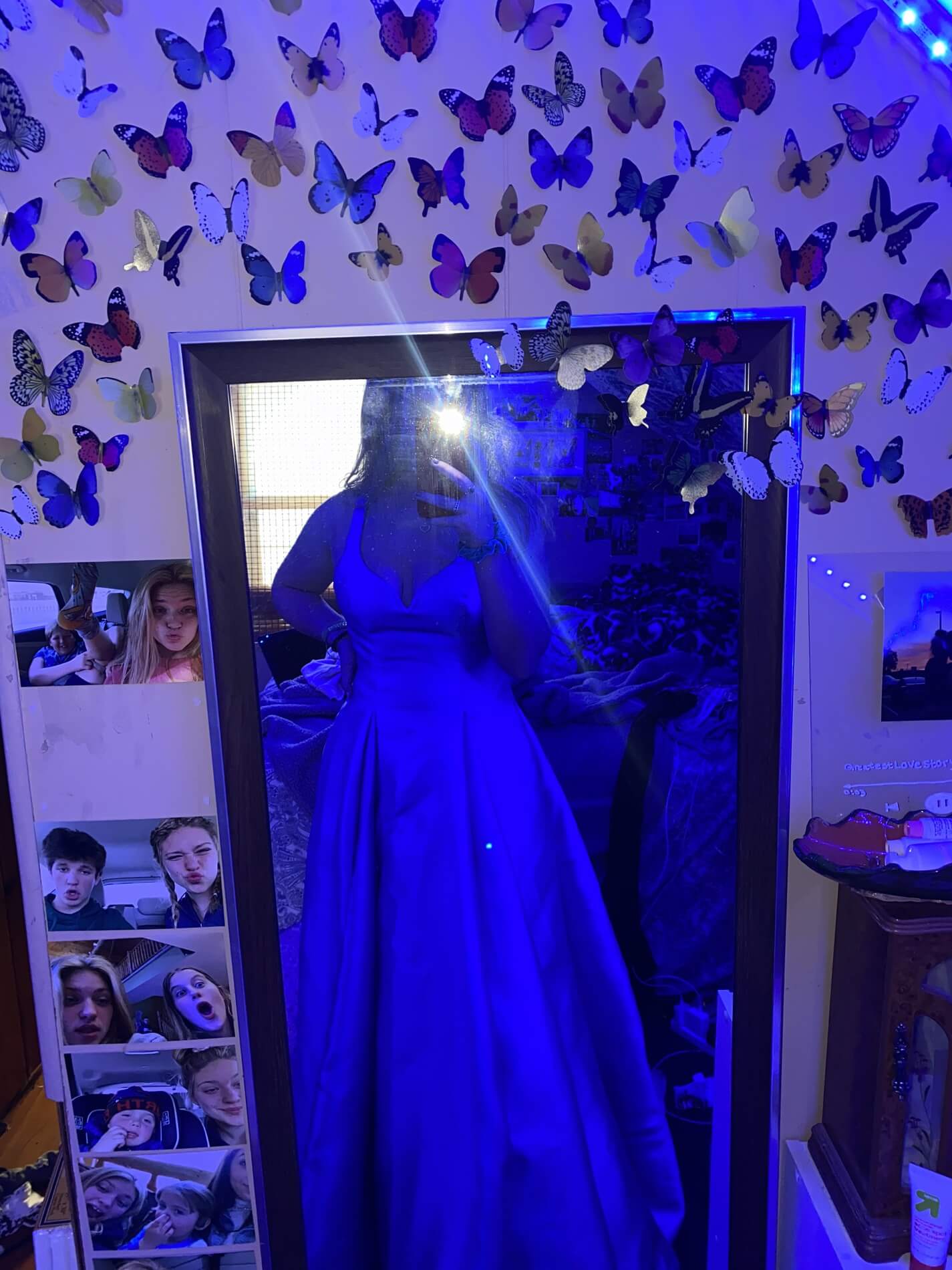 B. Darlin Size 12 Prom Plunge Royal Blue Ball Gown on Queenly