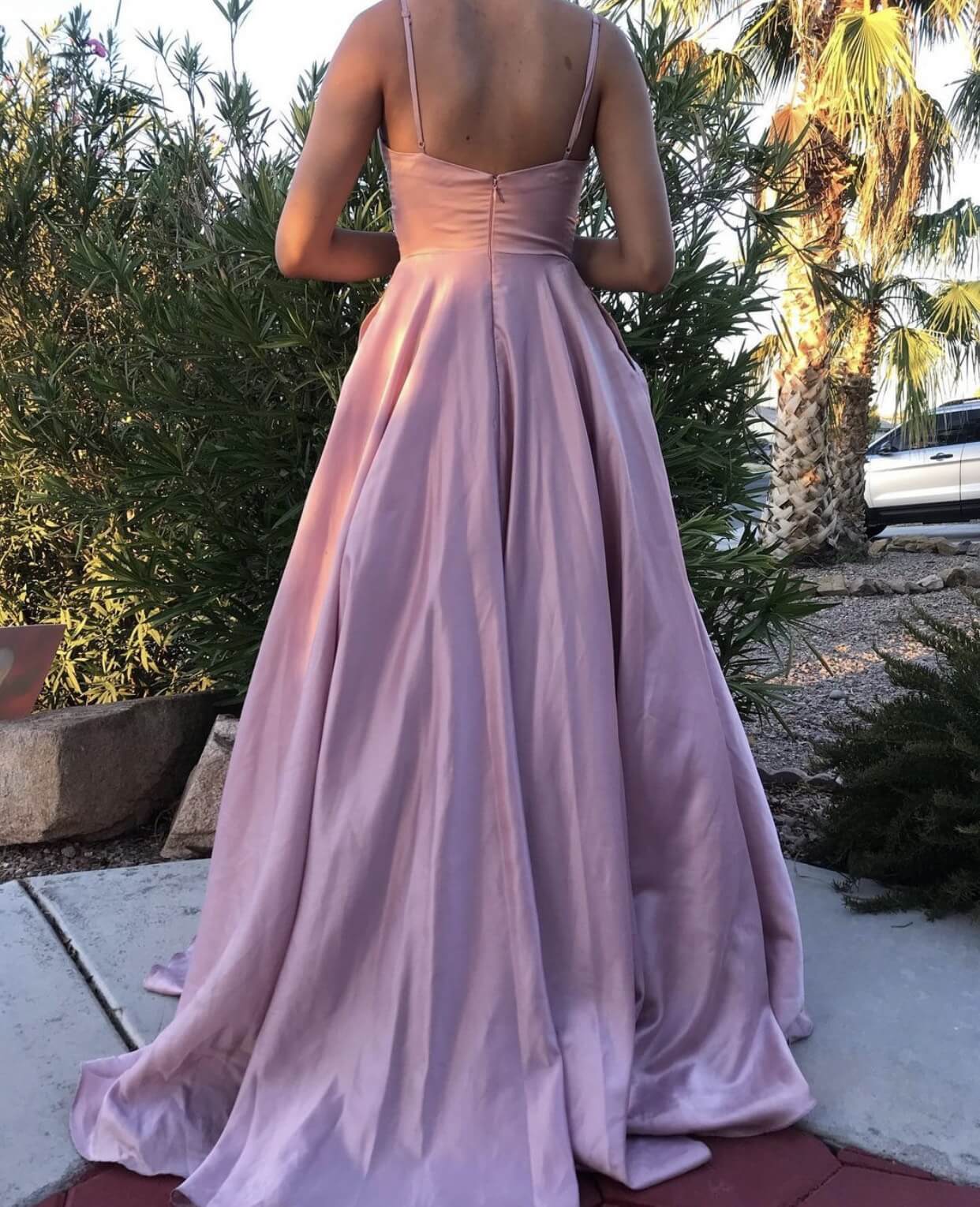 Size 2 Prom Light Pink Ball Gown on Queenly