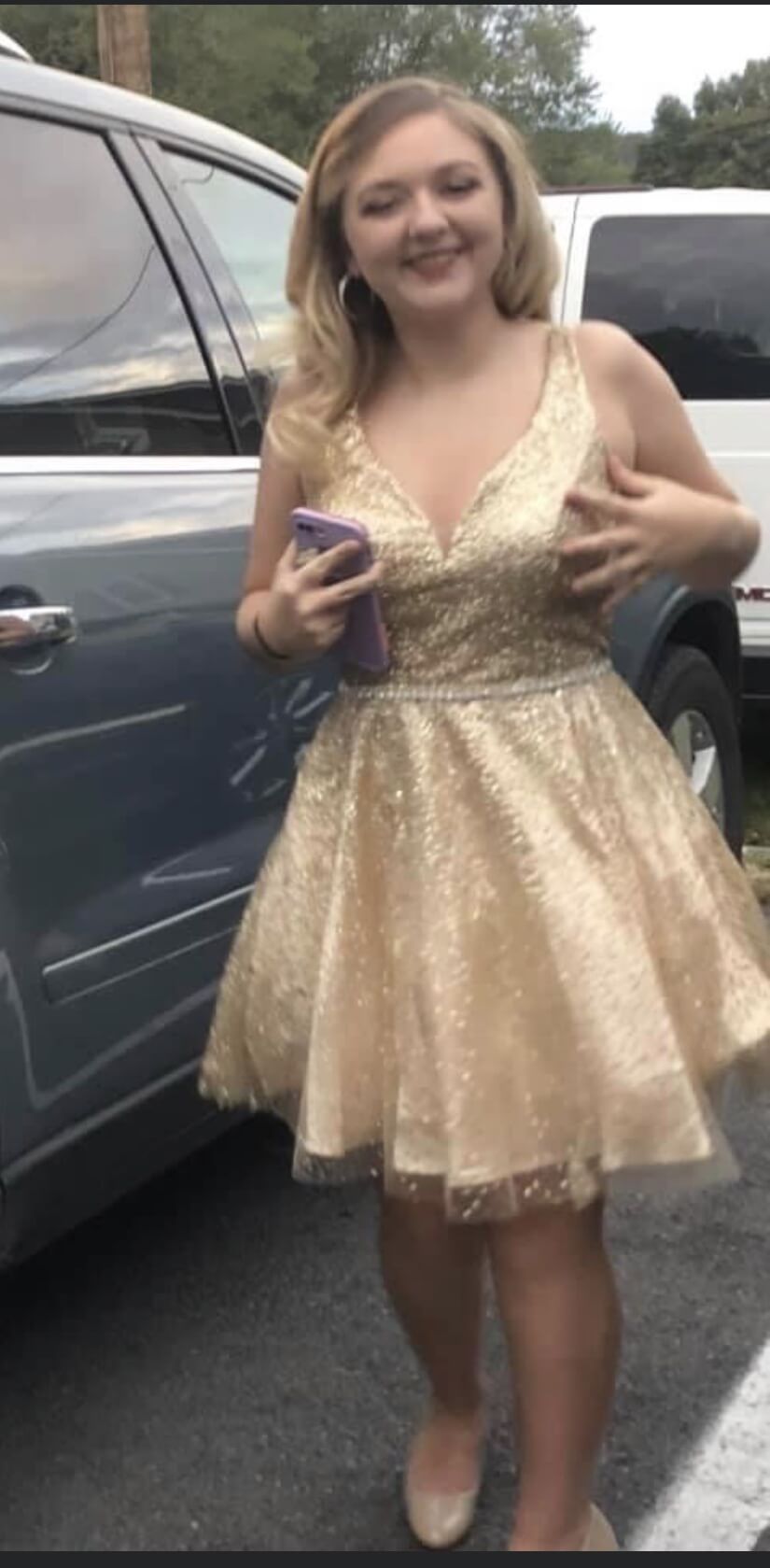 Gold Size 10 Cocktail Dress on Queenly