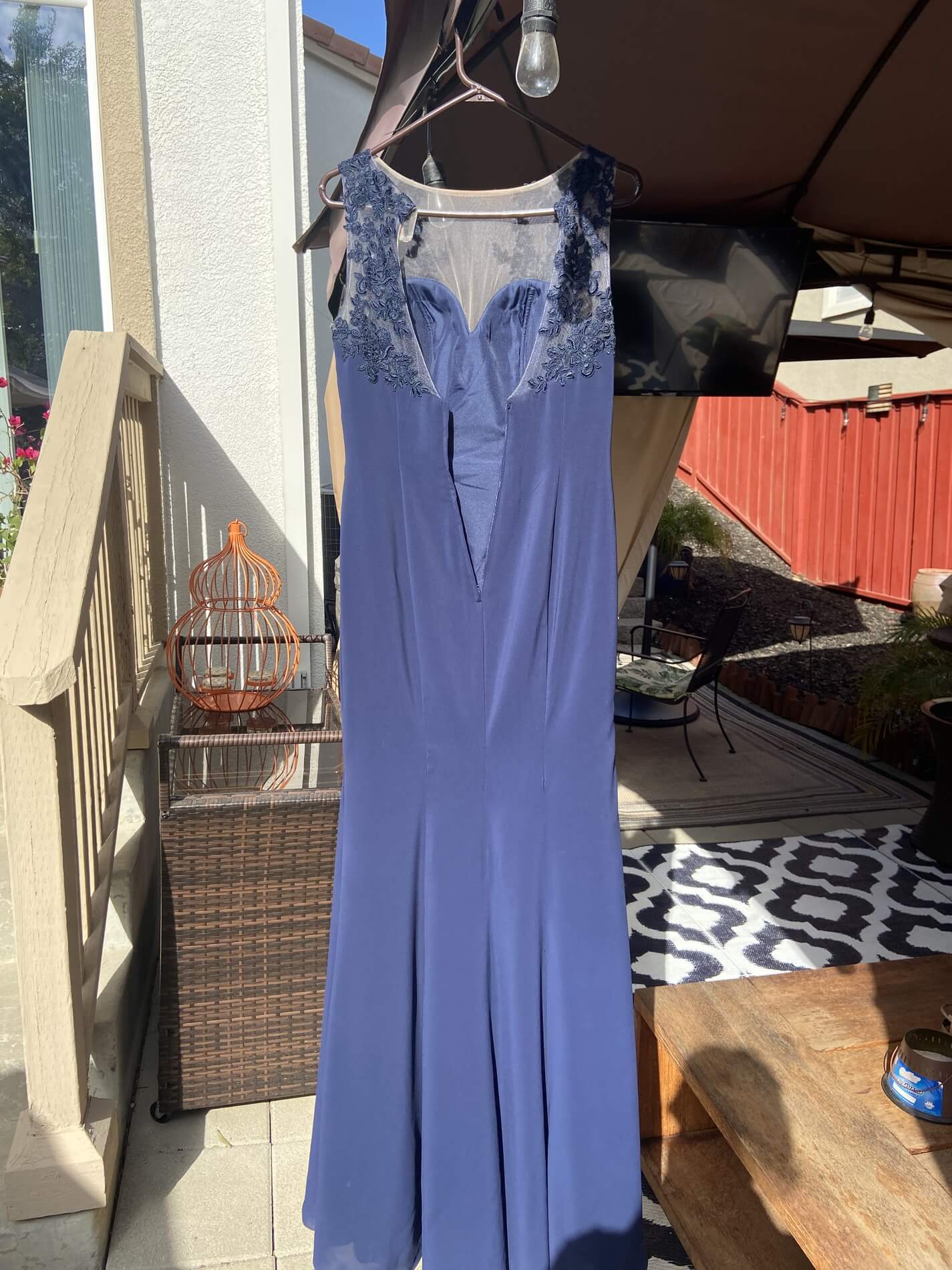 Ashley & Justin Bridesmaids Size 8 Blue Mermaid Dress on Queenly