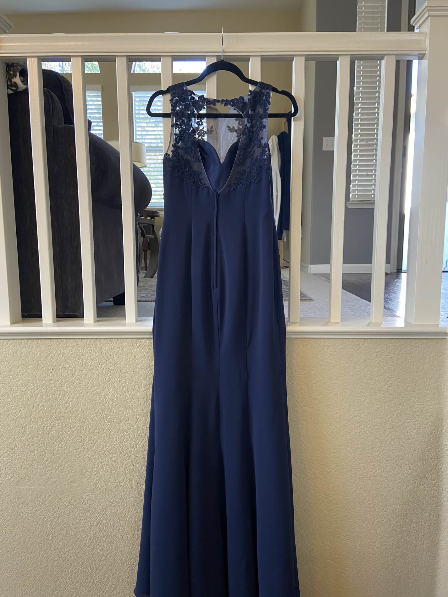 Ashley & Justin Bridesmaids Size 8 Blue Mermaid Dress on Queenly
