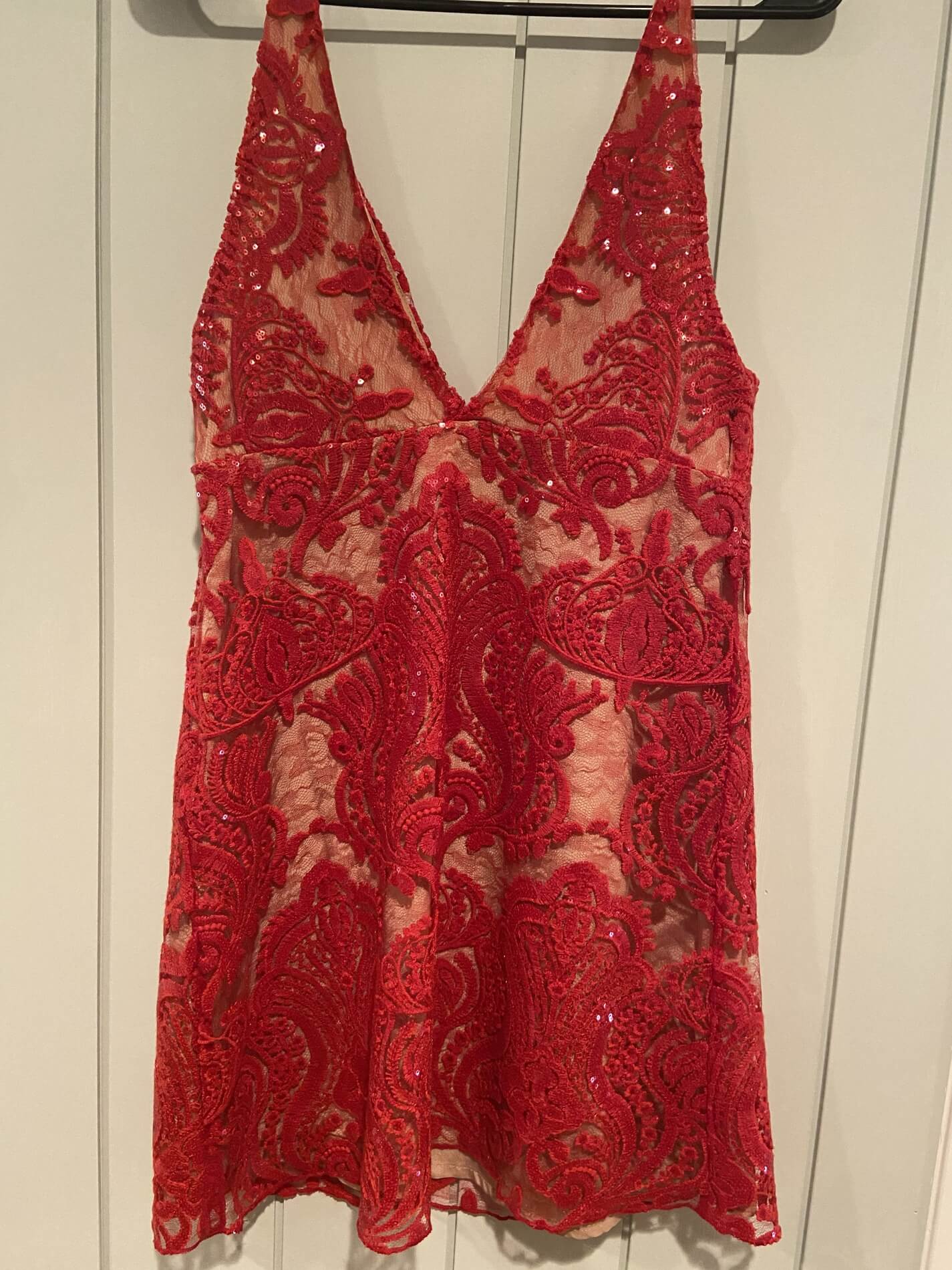 Free People Size 6 Red Floor Length Maxi on Queenly