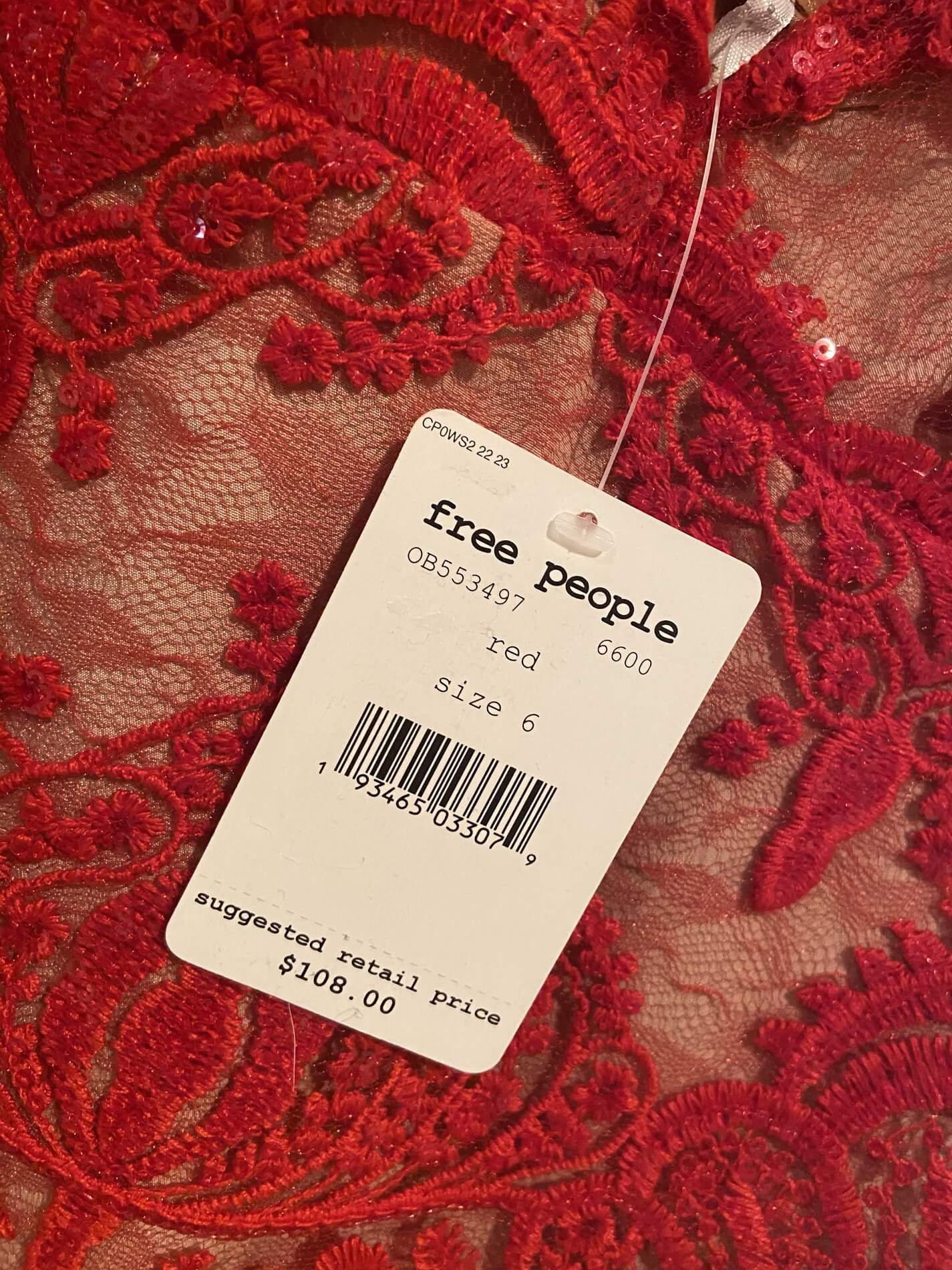 Free People Size 6 Red Floor Length Maxi on Queenly