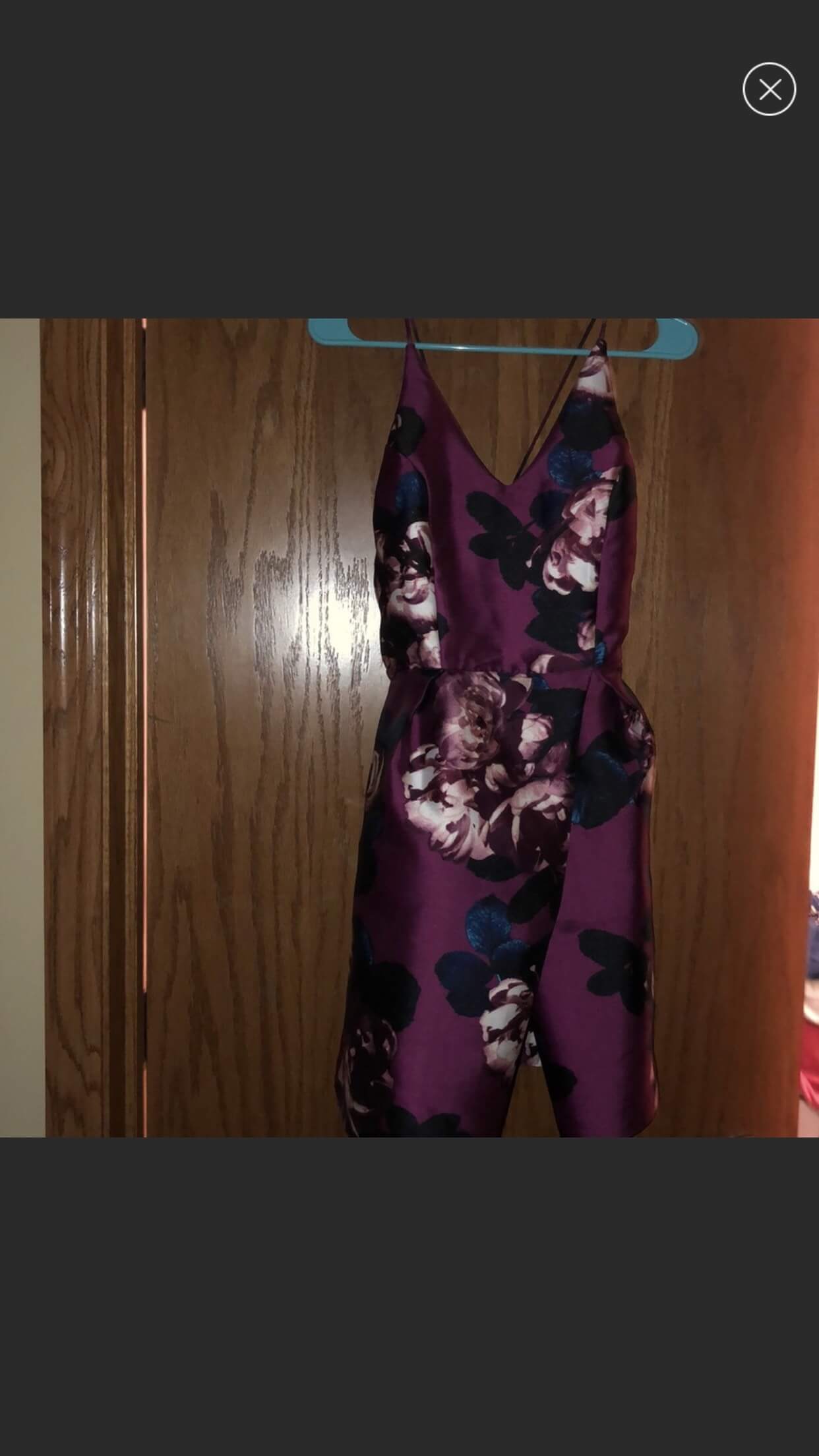 Size 10 Prom Floral Purple Cocktail Dress on Queenly