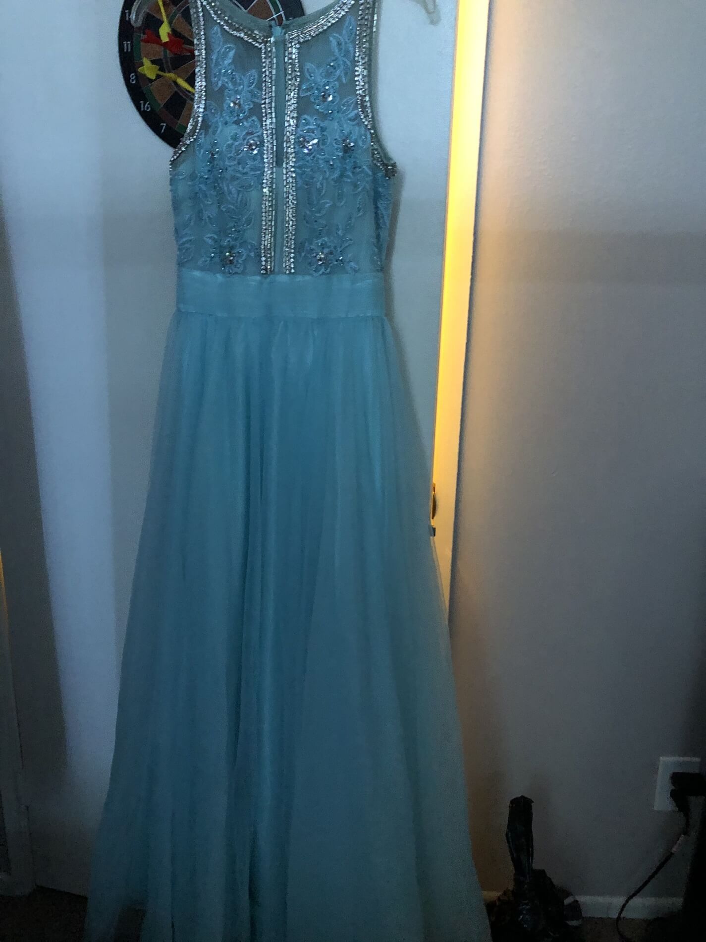 Lucci Lu Size 8 Blue Ball Gown on Queenly