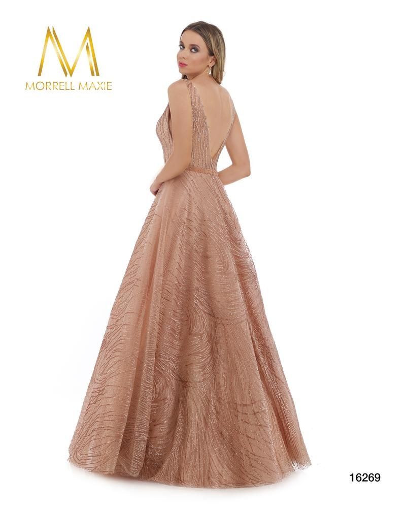 Style 16269 Morrell Maxie Plus Size 18 Prom Plunge Sequined Light Pink Ball Gown on Queenly