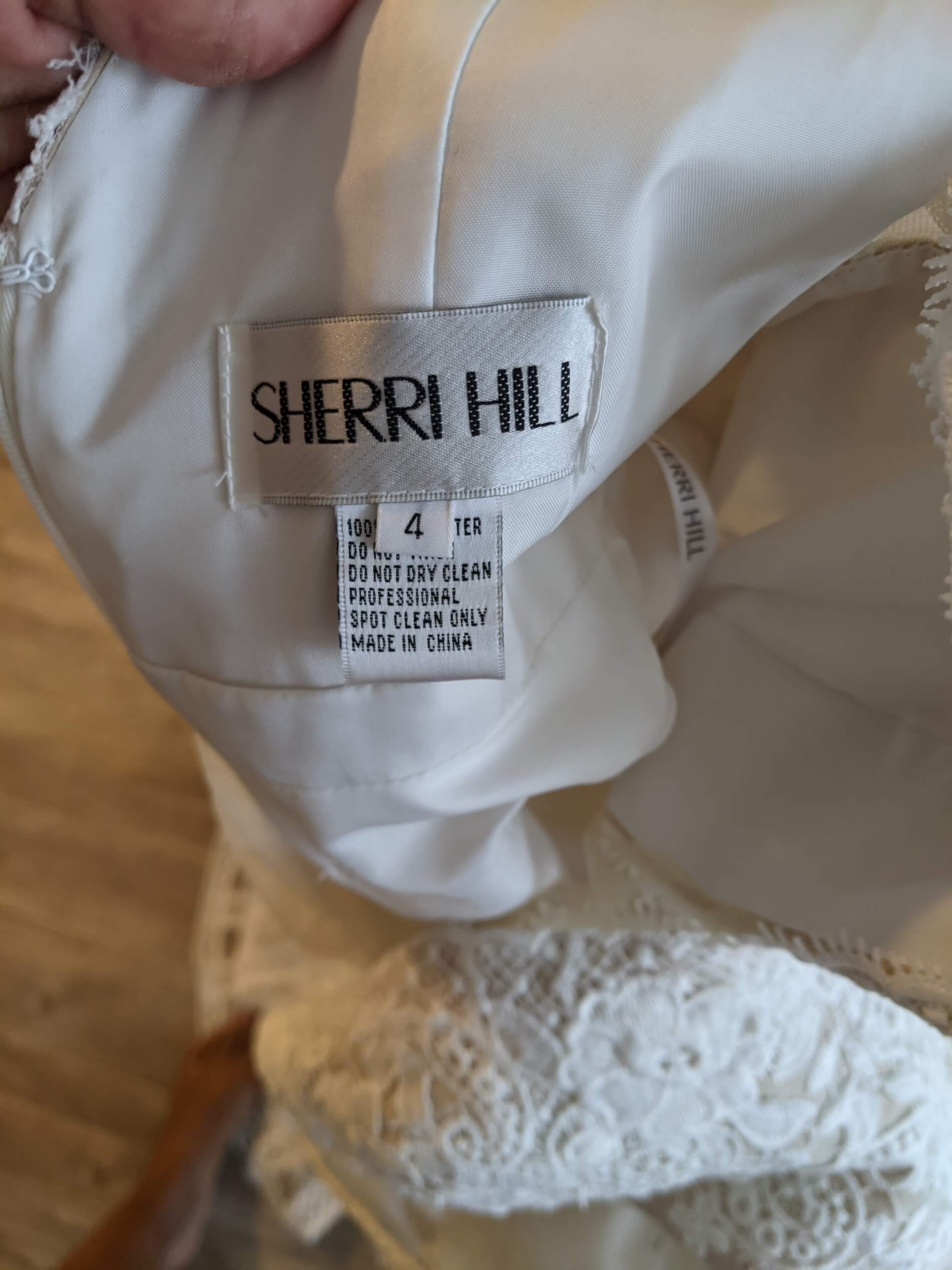 Sherri Hill Size 4 Wedding Lace White Ball Gown on Queenly