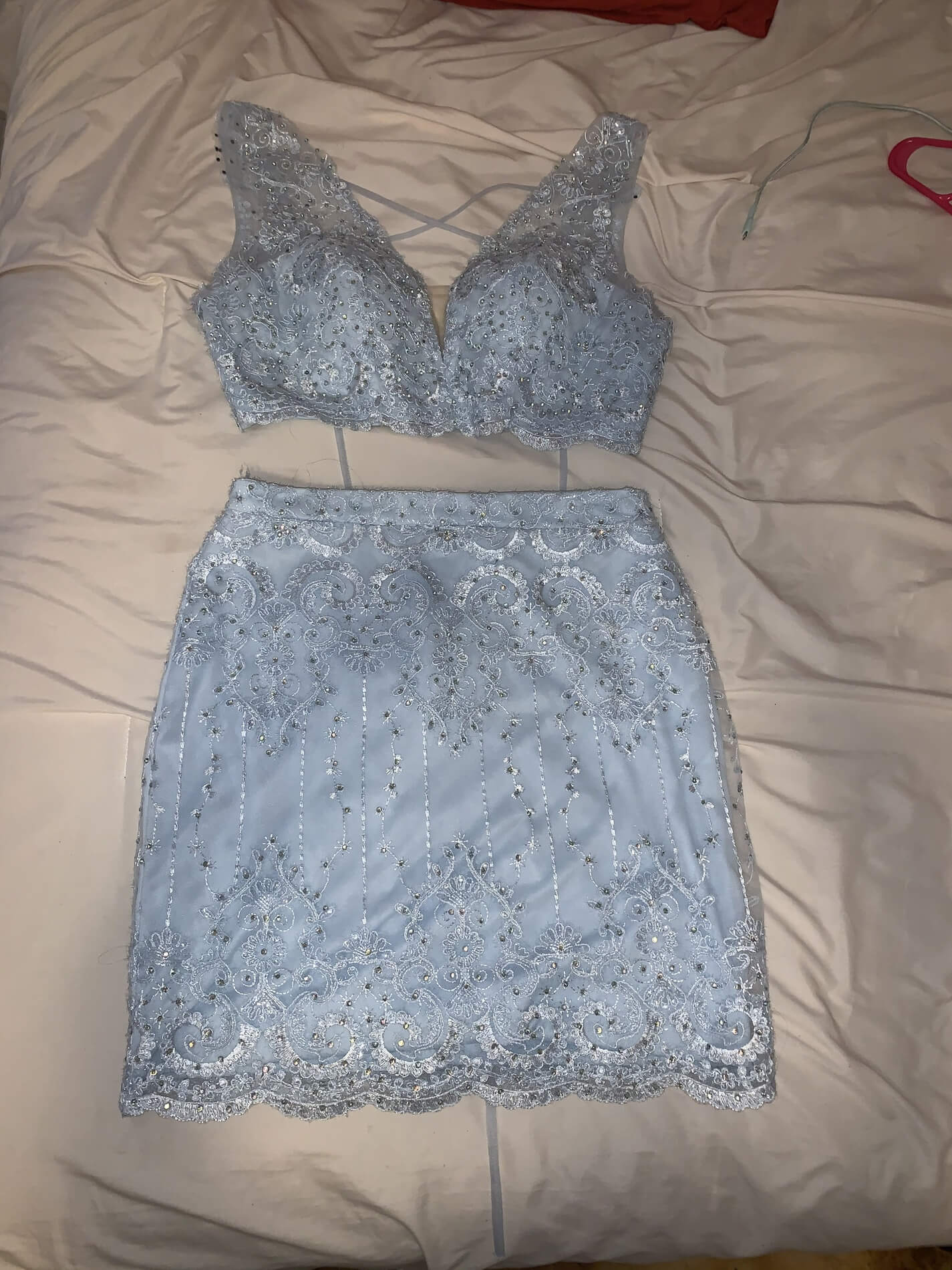 Lucci Lu Size 12 Homecoming Light Blue A-line Dress on Queenly