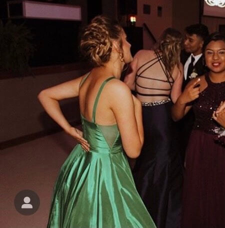 Size 4 Prom Satin Emerald Green Ball Gown on Queenly