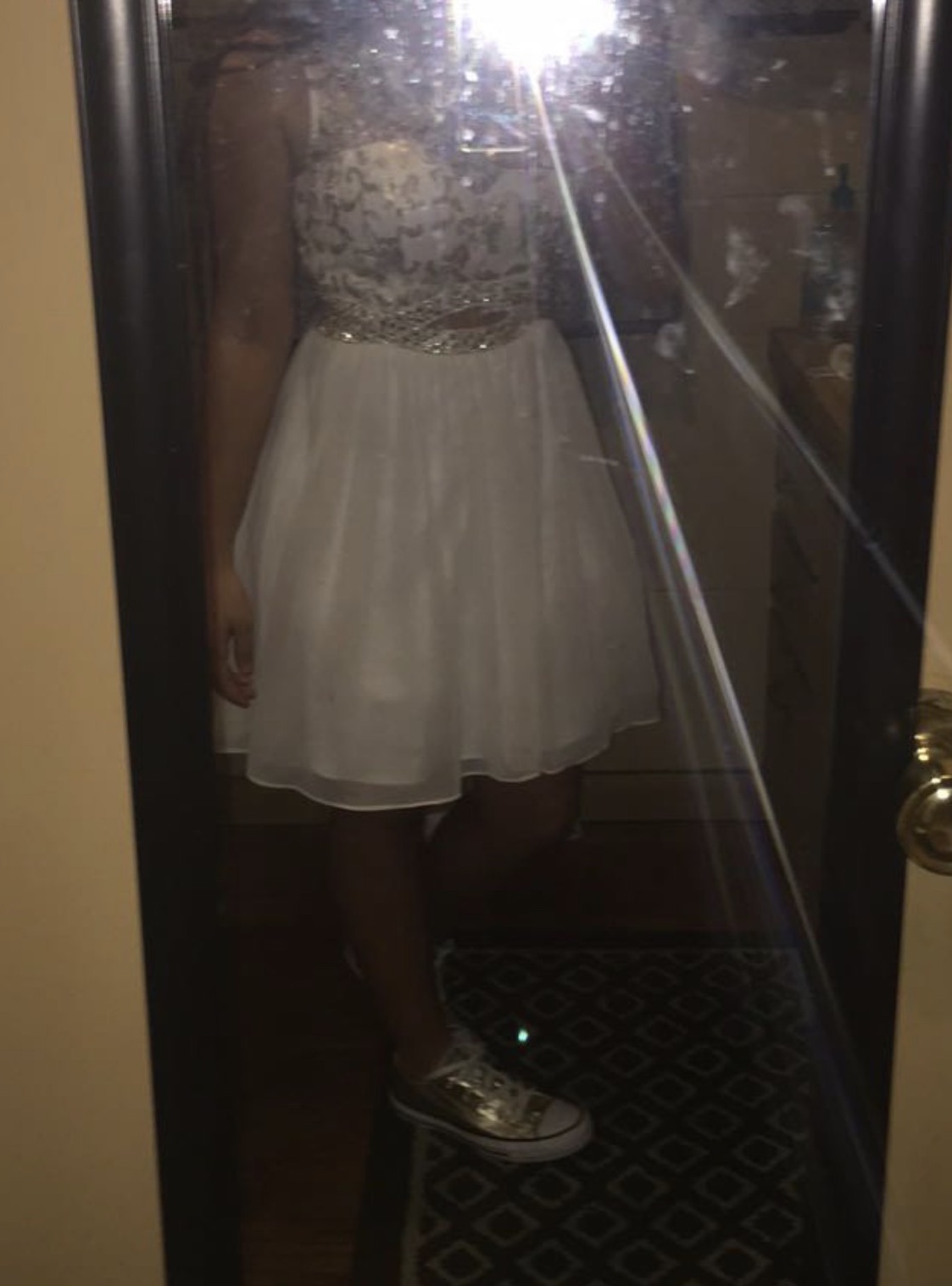Size 4 Homecoming White A-line Dress on Queenly