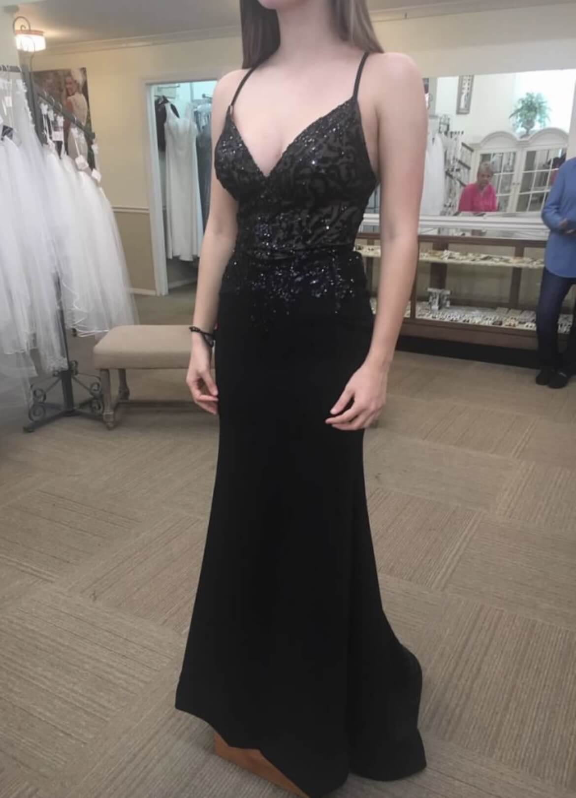 MoriLee Size 4 Prom Black Mermaid Dress on Queenly