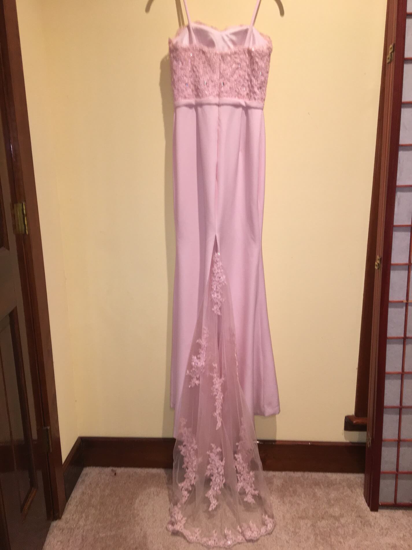 Size 2 Prom Pink Dress With Train on Queenly