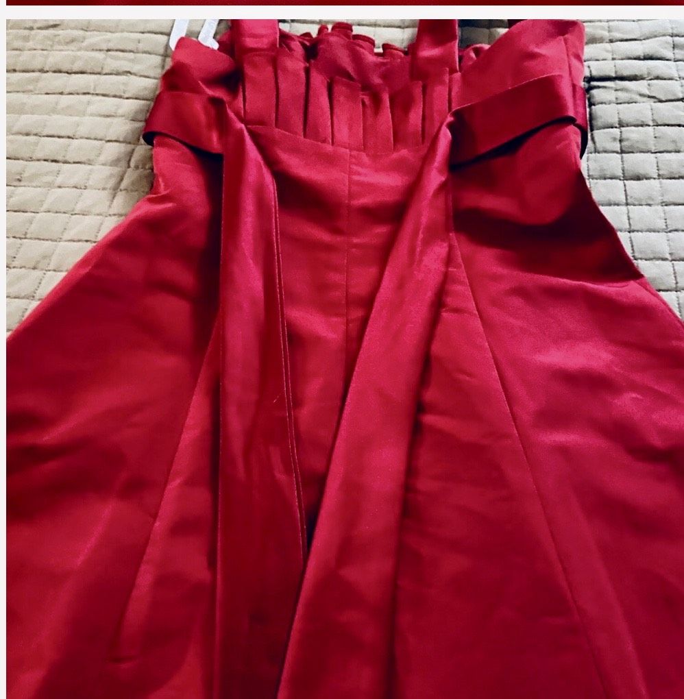Size 4 Red A-line Dress on Queenly