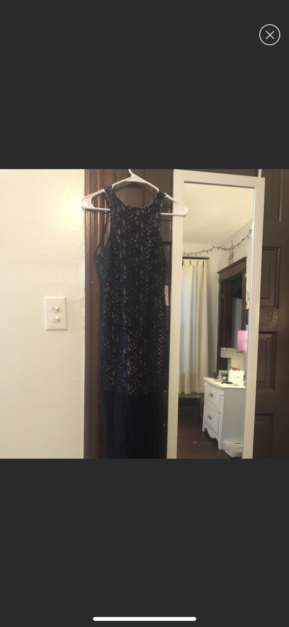free people Size 0 Navy Blue Side Slit Dress on Queenly