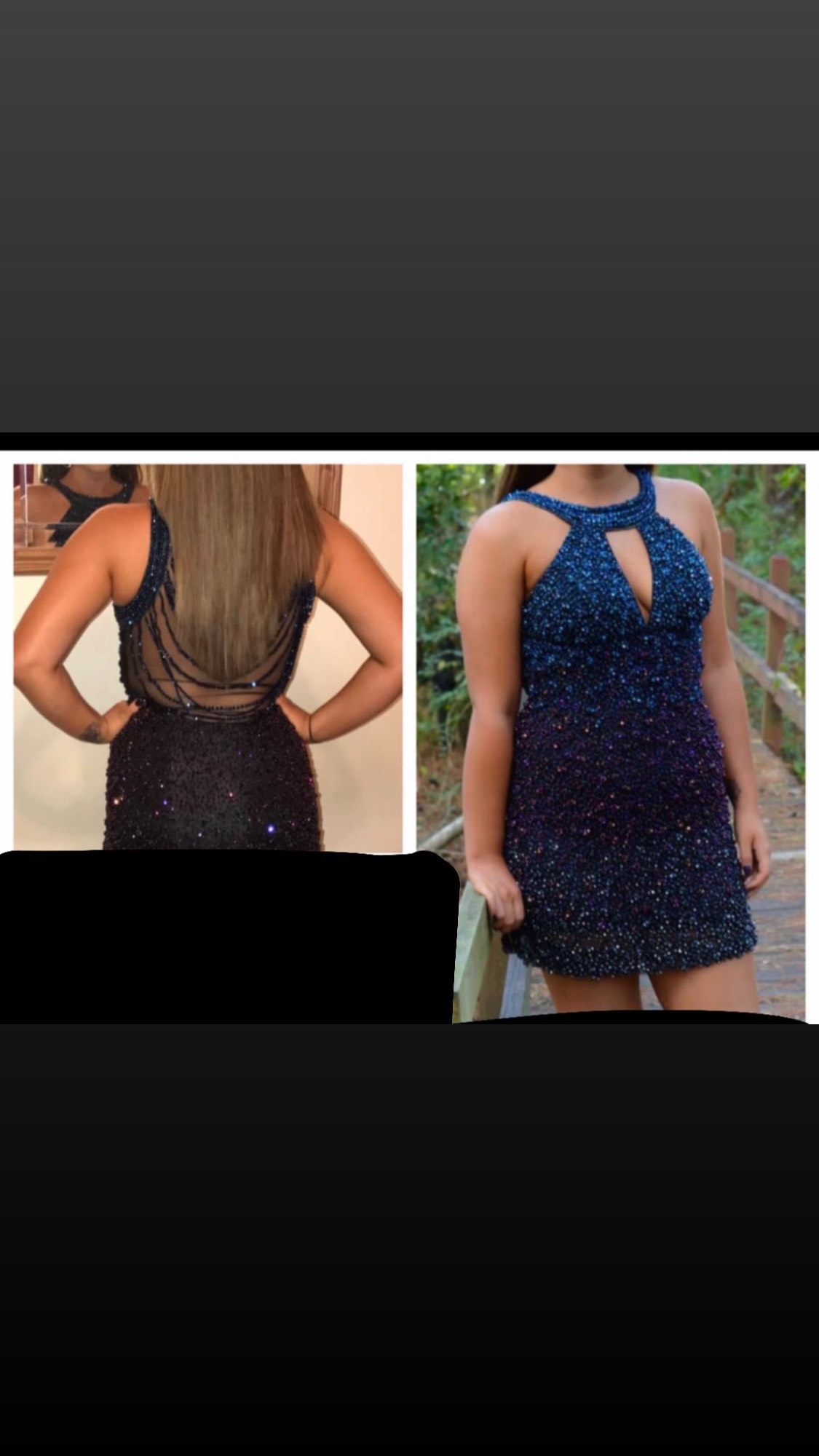 Sherri Hill Size 4 Homecoming Navy Blue Cocktail Dress on Queenly