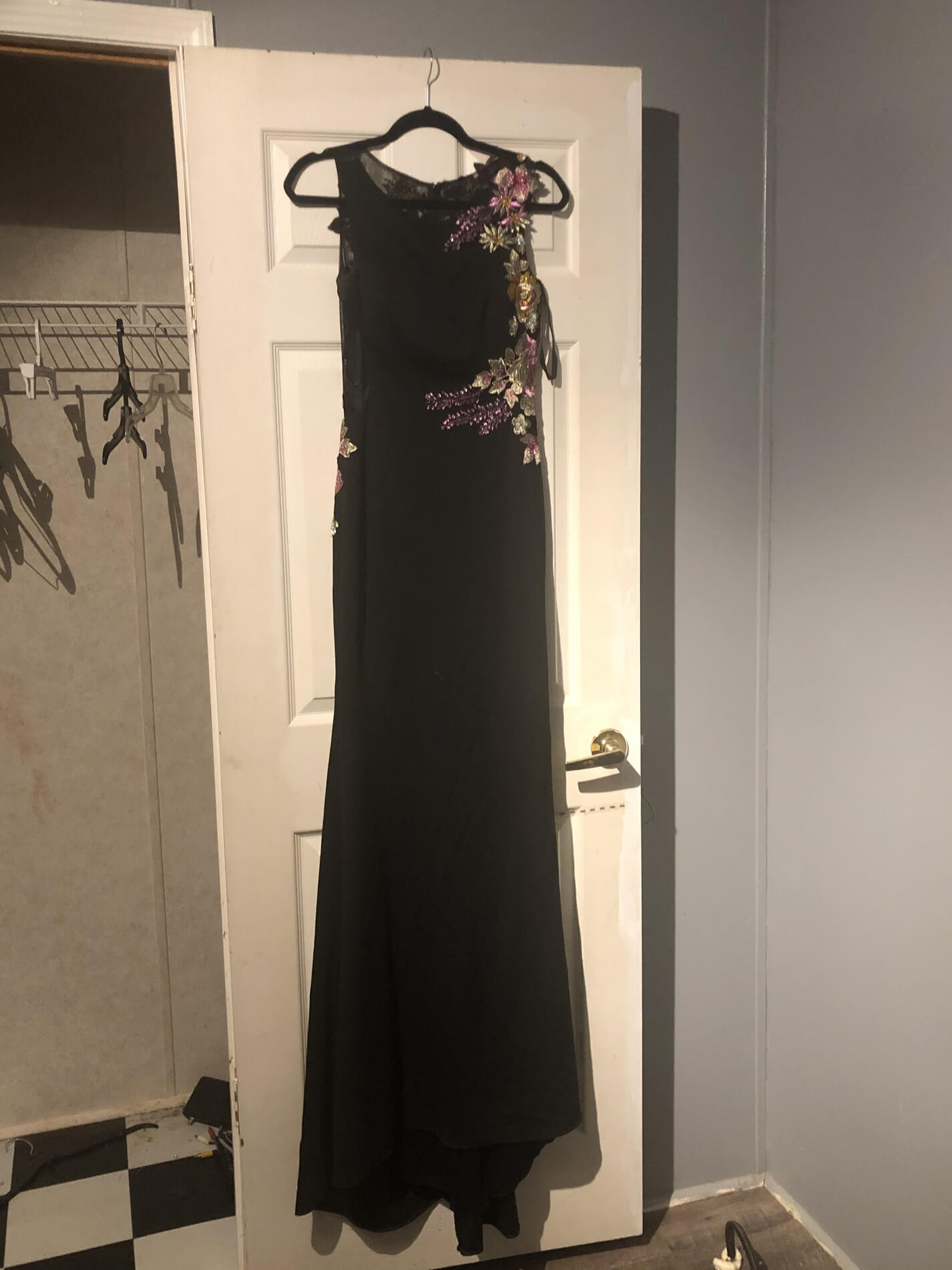 Jovani Size 2 Prom Black Floor Length Maxi on Queenly