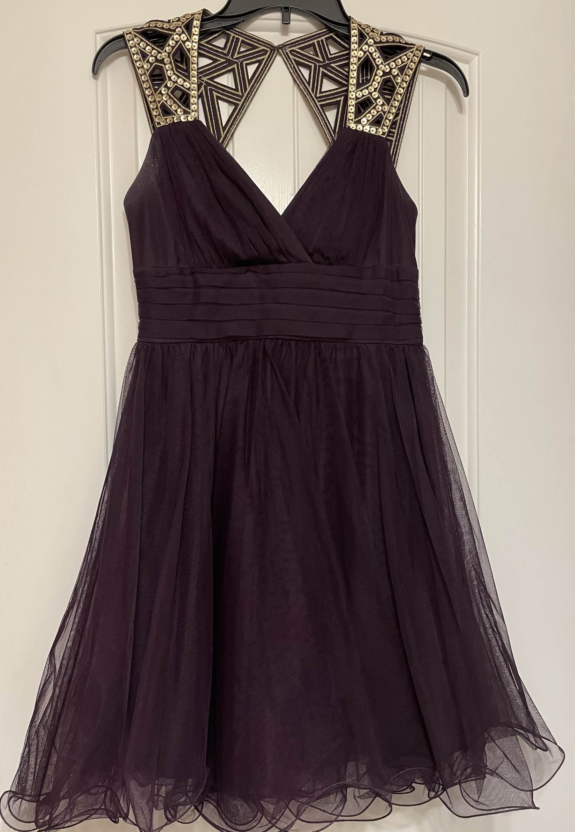 Size 4 Purple A-line Dress on Queenly