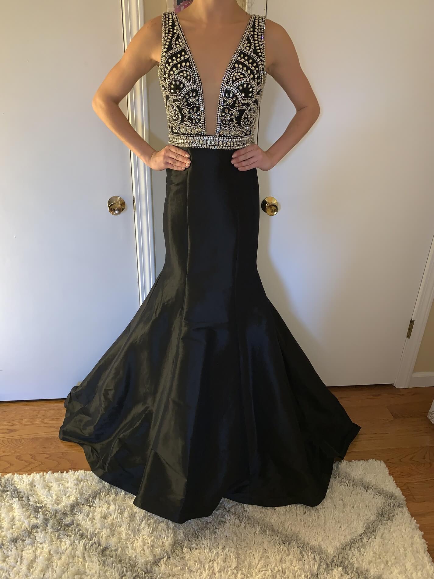 Size 2 Pageant Black Mermaid Dress on Queenly