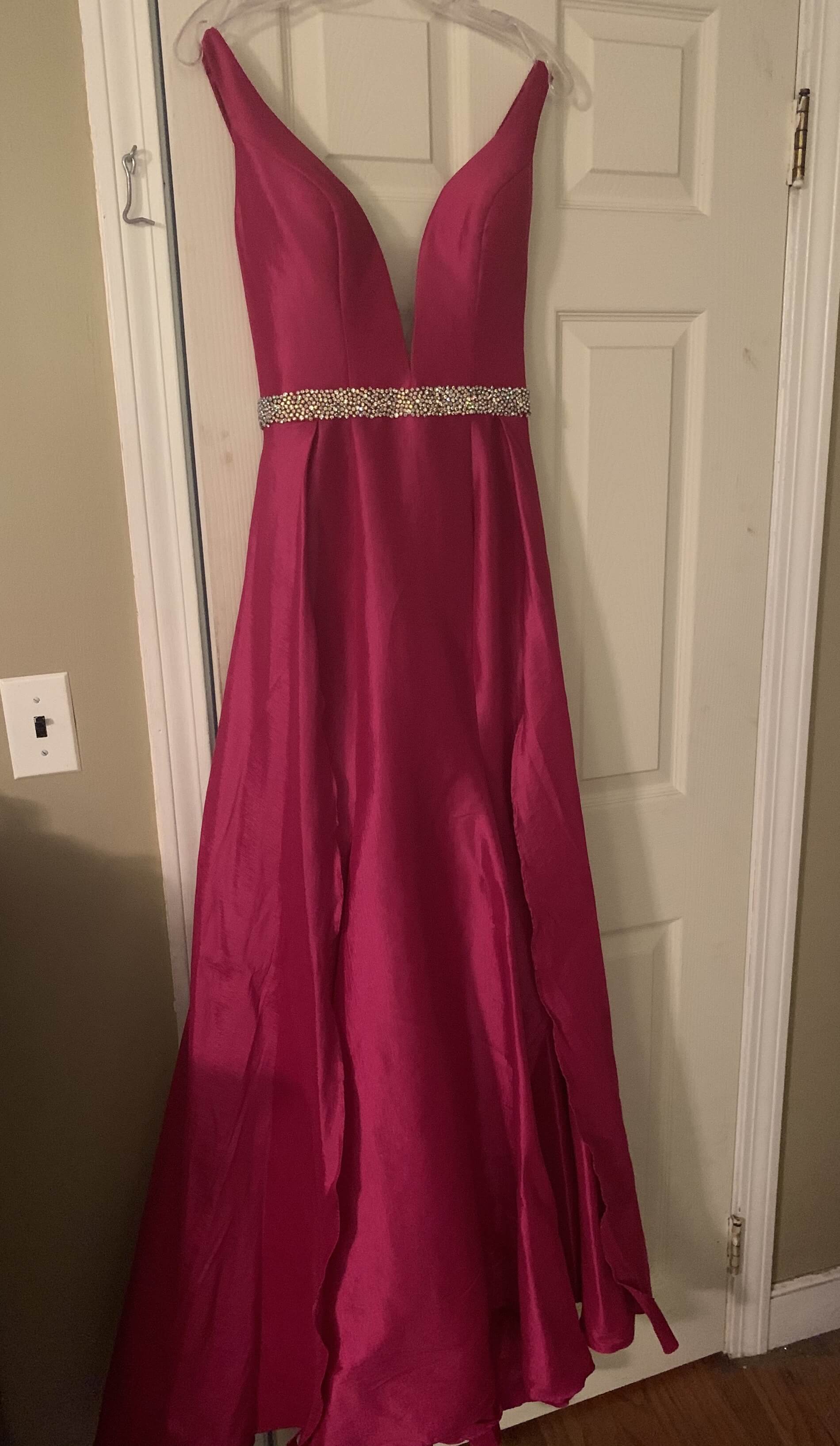 Jovani Size 0 Pink Dress With Train on Queenly