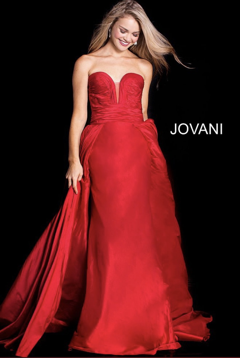 Jovani Size 2 Red Ball Gown on Queenly