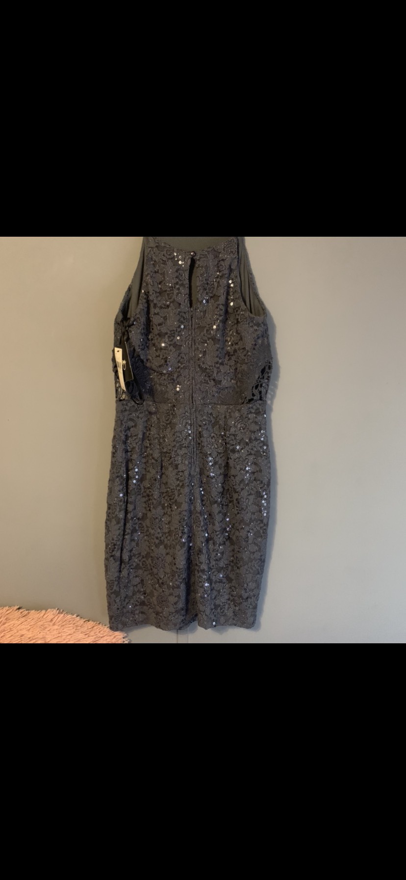 Size 8 Wedding Guest Silver Cocktail Dress on Queenly