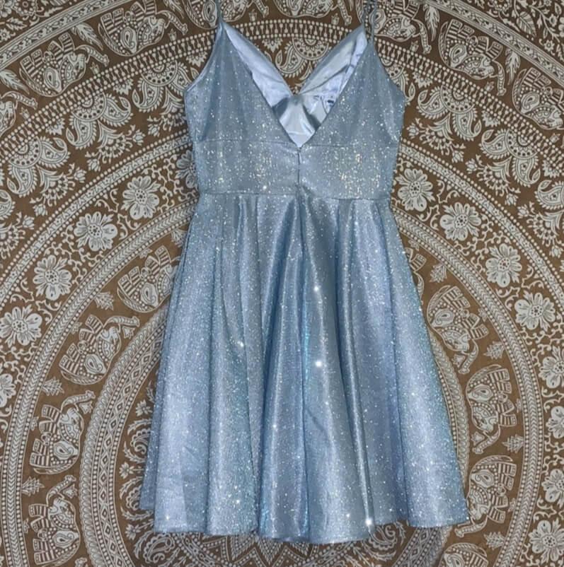 Size 00 Homecoming Light Blue Ball Gown on Queenly