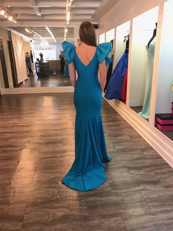 Gregory Ellenburg Size 2 Pageant Blue Floor Length Maxi on Queenly