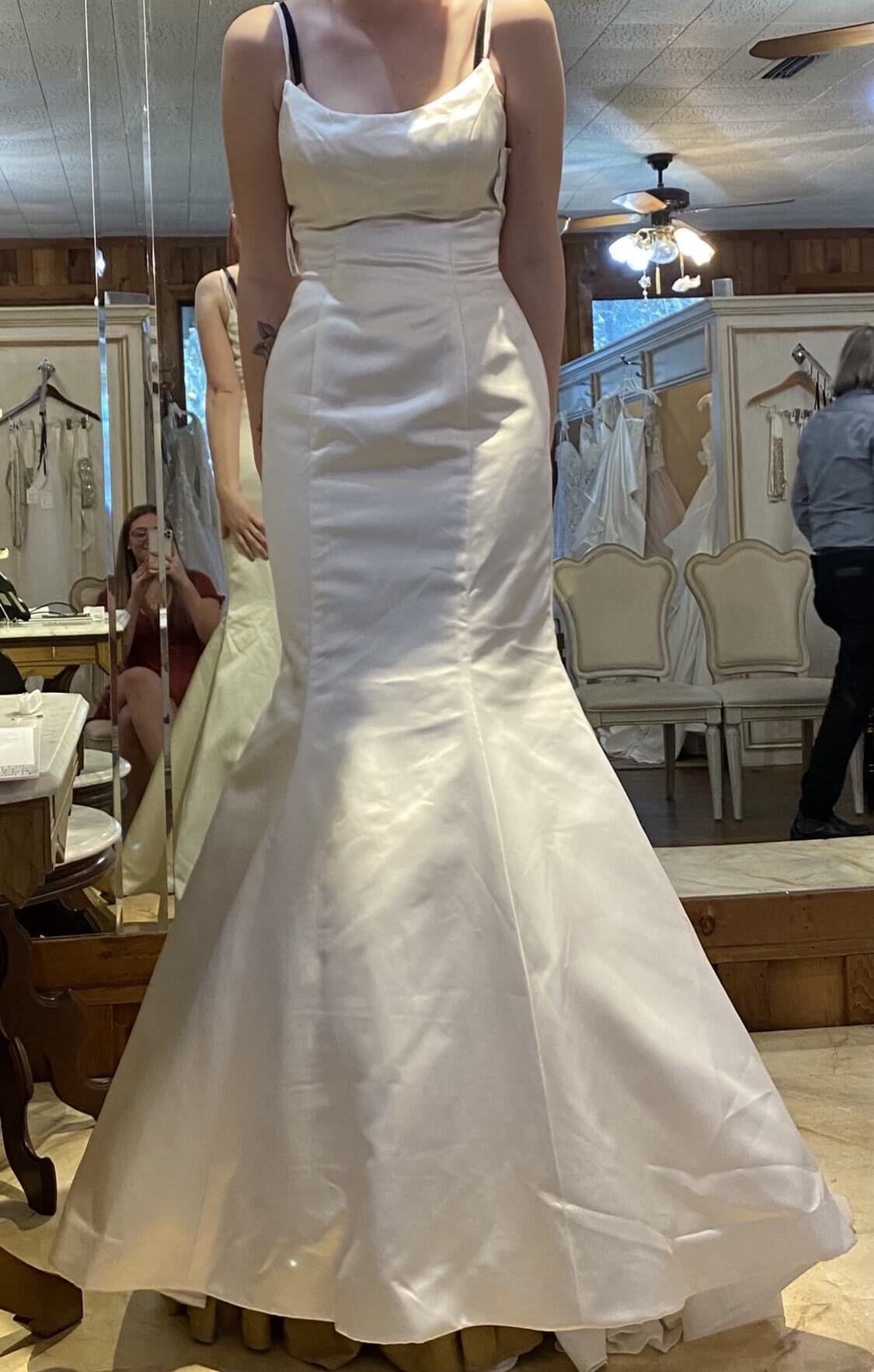 Sherri Hill Size 2 Wedding Satin White Mermaid Dress on Queenly