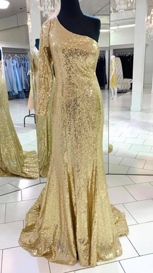 Laine Berry Custom Size 2 Pageant Gold Floor Length Maxi on Queenly