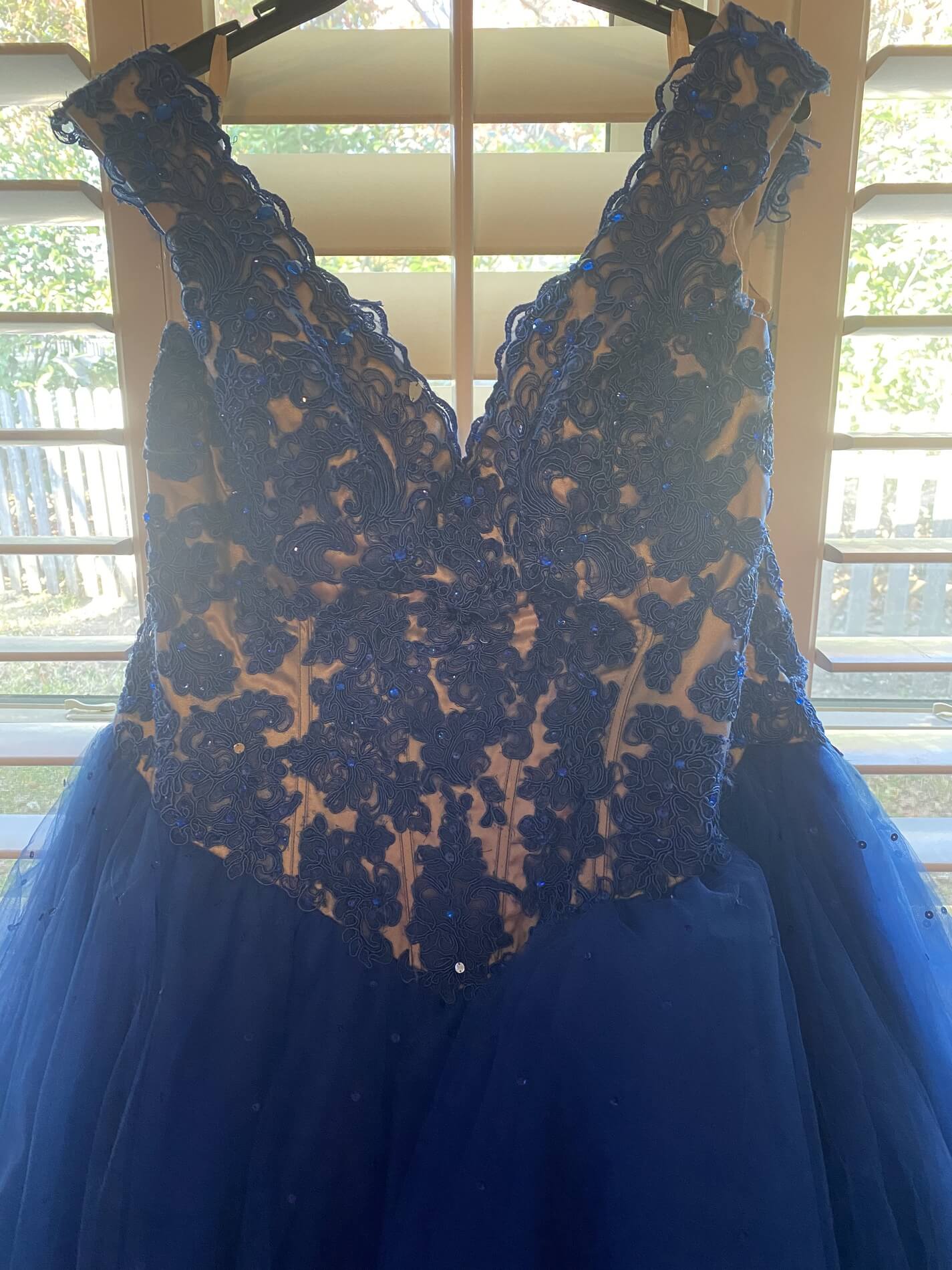 MoriLee Plus Size 20 Prom Royal Blue Ball Gown on Queenly