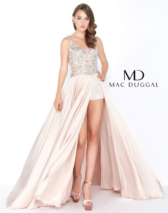 Style wardrobe-1607106253638 Mac Duggal Silver Size 14 Tall Height Prom Romper/Jumpsuit Dress on Queenly