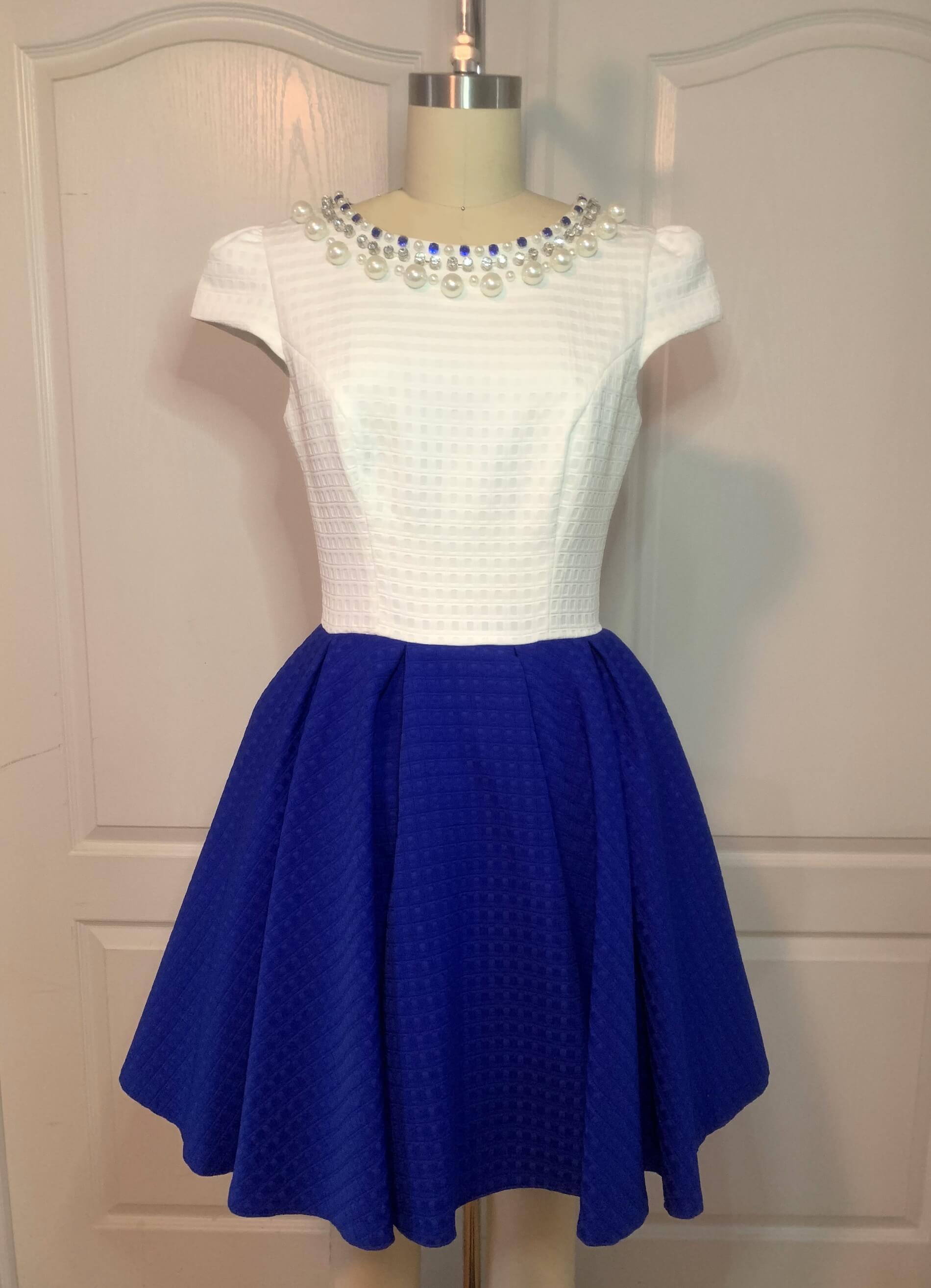 Size 0 Pageant Royal Blue Cocktail Dress on Queenly