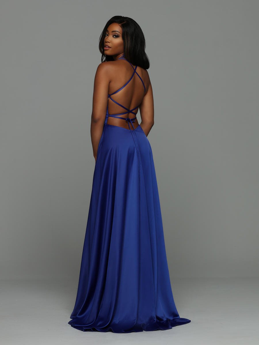 Style 71934  Sparkle Prom by Da Vinci Purple Size 6 Side slit Dress on Queenly