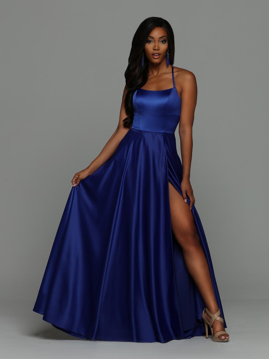 Style 71934  Sparkle Prom by Da Vinci Purple Size 6 Side slit Dress on Queenly