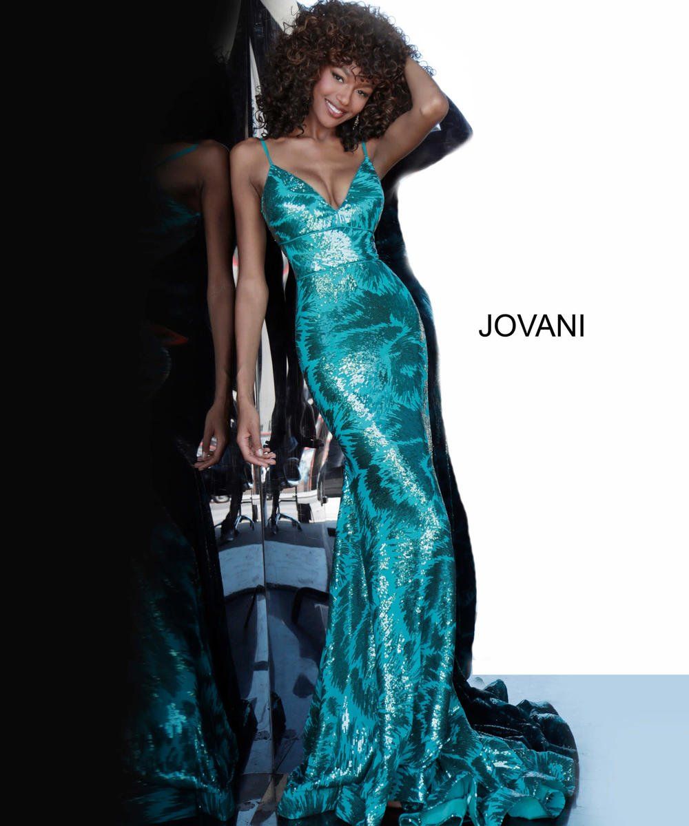 Style 1848 Jovani Size 12 Prom Emerald Green Mermaid Dress on Queenly