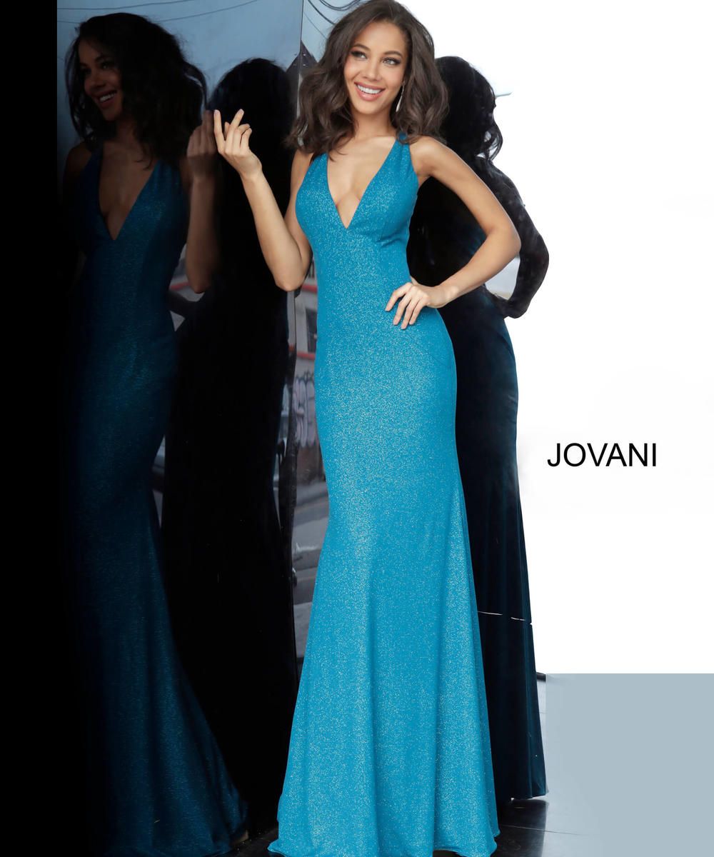Style 67866 Jovani Size 0 Prom Plunge Green Floor Length Maxi on Queenly