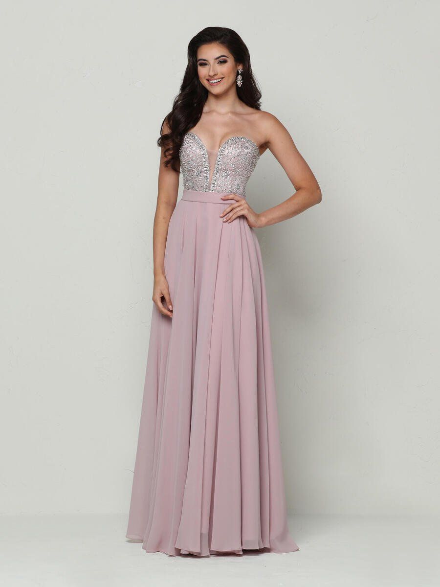 Style 32879 Zoey Grey Size 2 Prom Strapless Purple A-line Dress on Queenly