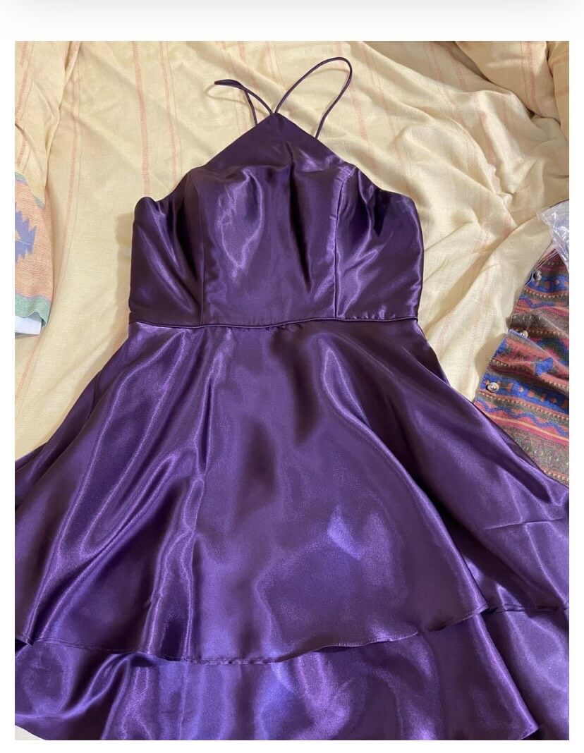 Size 6 Purple A-line Dress on Queenly