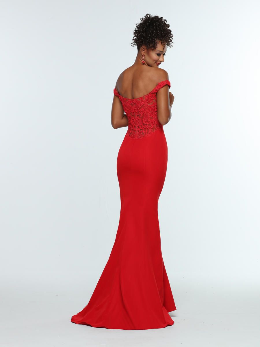 Style 31330 Zoey Grey Size 8 Prom Plunge Red Mermaid Dress on Queenly