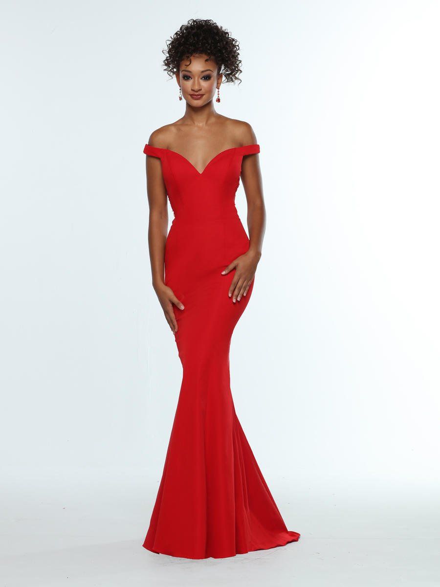 Style 31330 Zoey Grey Size 4 Prom Plunge Red Mermaid Dress on Queenly