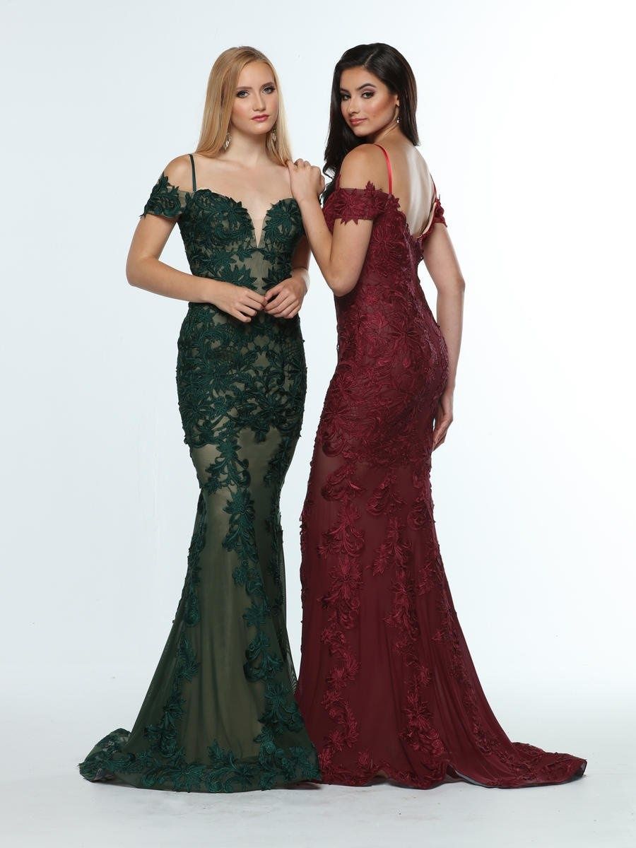 Style 31306 Zoey Grey Size 8 Prom Off The Shoulder Lace Green Mermaid Dress on Queenly
