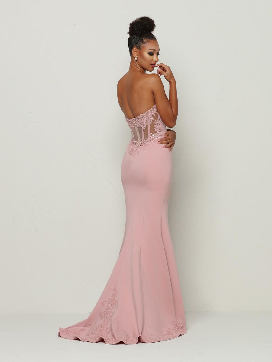 Style 31372 Zoey Grey Size 8 Prom Strapless Light Pink Mermaid Dress on Queenly