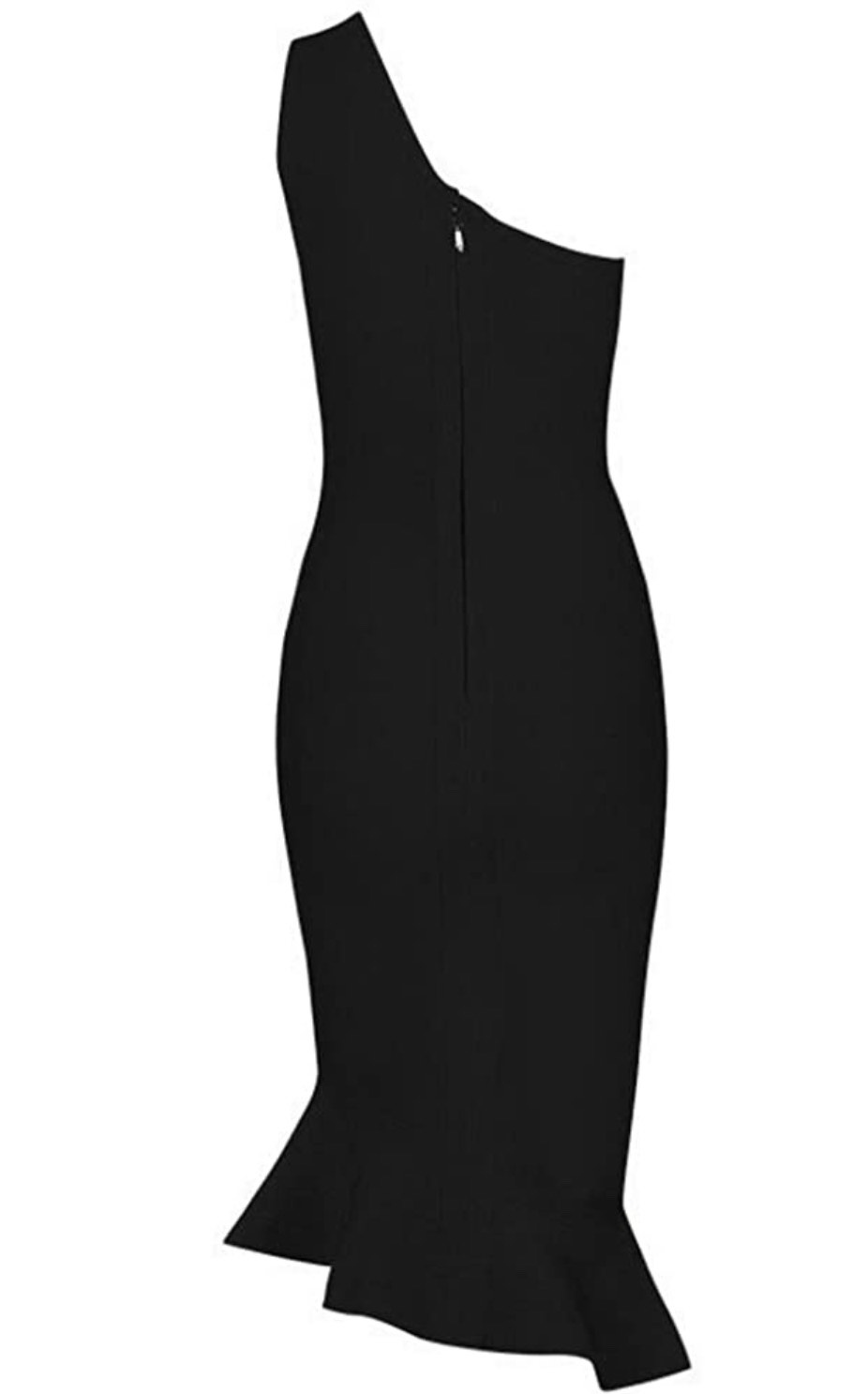 Size 4 Nightclub One Shoulder Black Cocktail Dress on Queenly