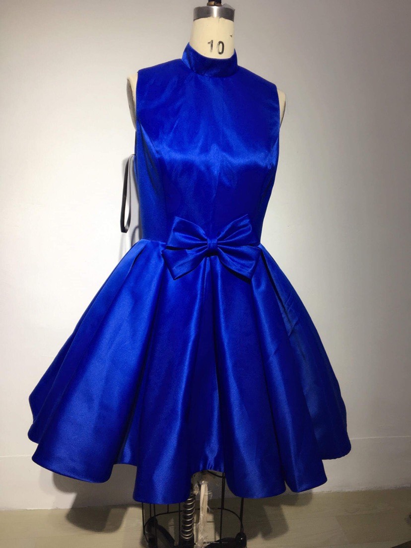Size 14 Pageant Interview Royal Blue Cocktail Dress on Queenly