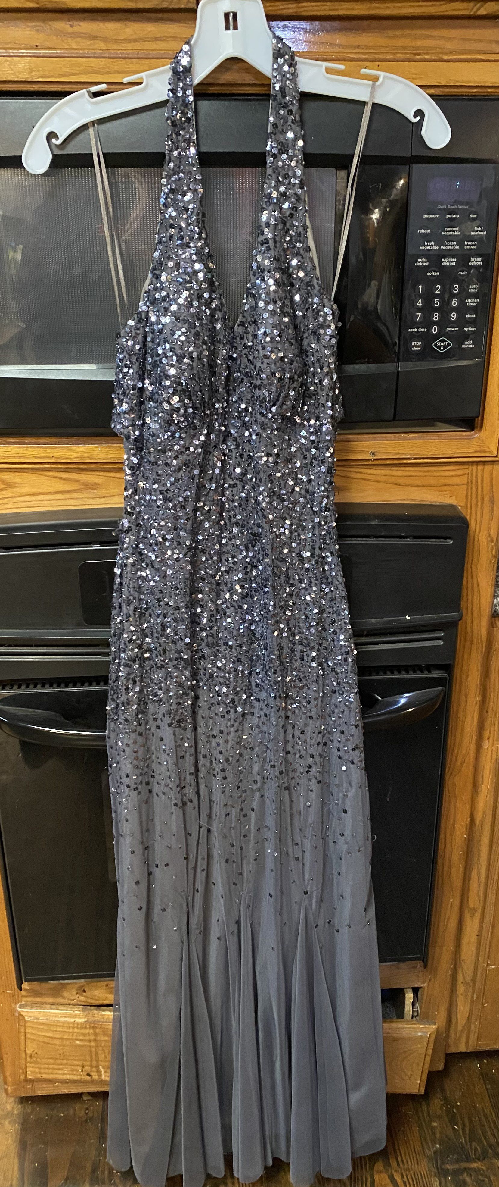 Silver Size 2 Mermaid Dress on Queenly