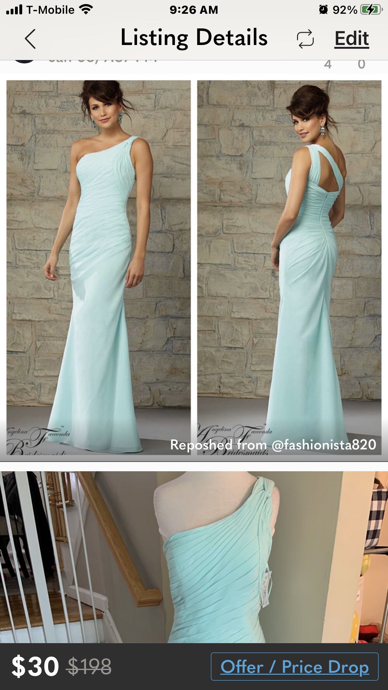 MoriLee Size 12 Prom Light Green A-line Dress on Queenly