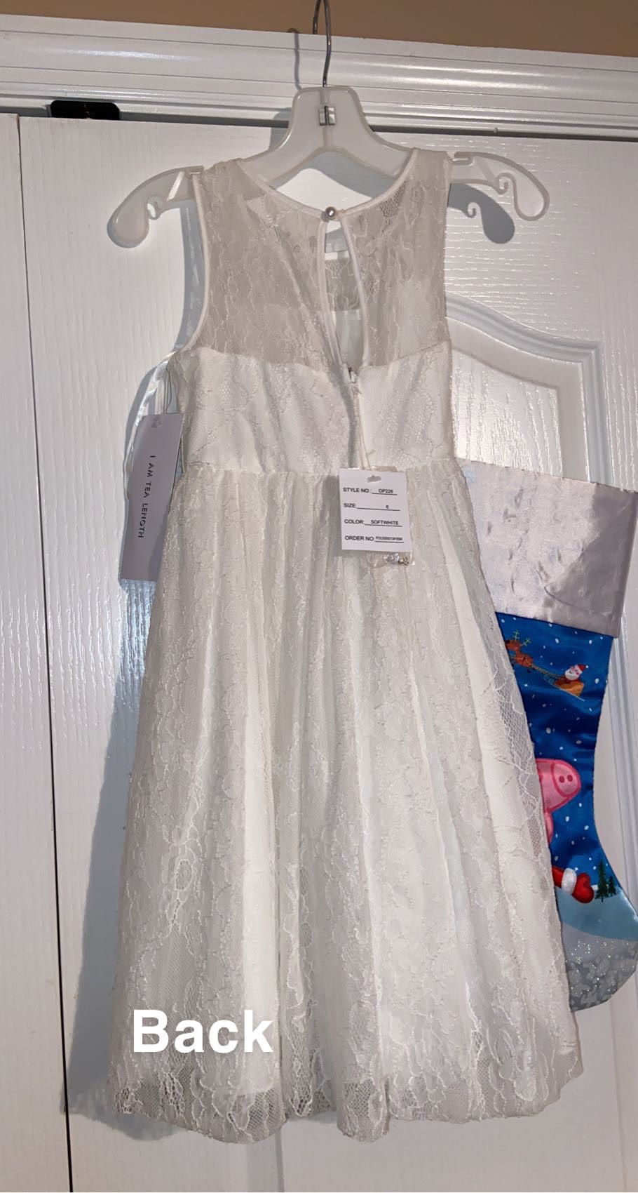 Size 6 White A-line Dress on Queenly