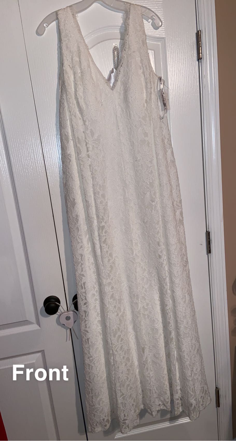 Plus Size 22 Wedding White Floor Length Maxi on Queenly
