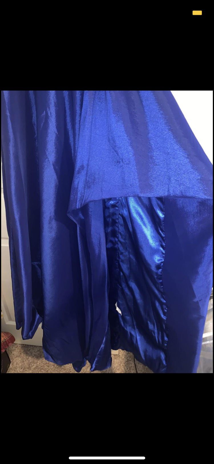 Alyce Paris Size 4 Prom Royal Blue Side Slit Dress on Queenly