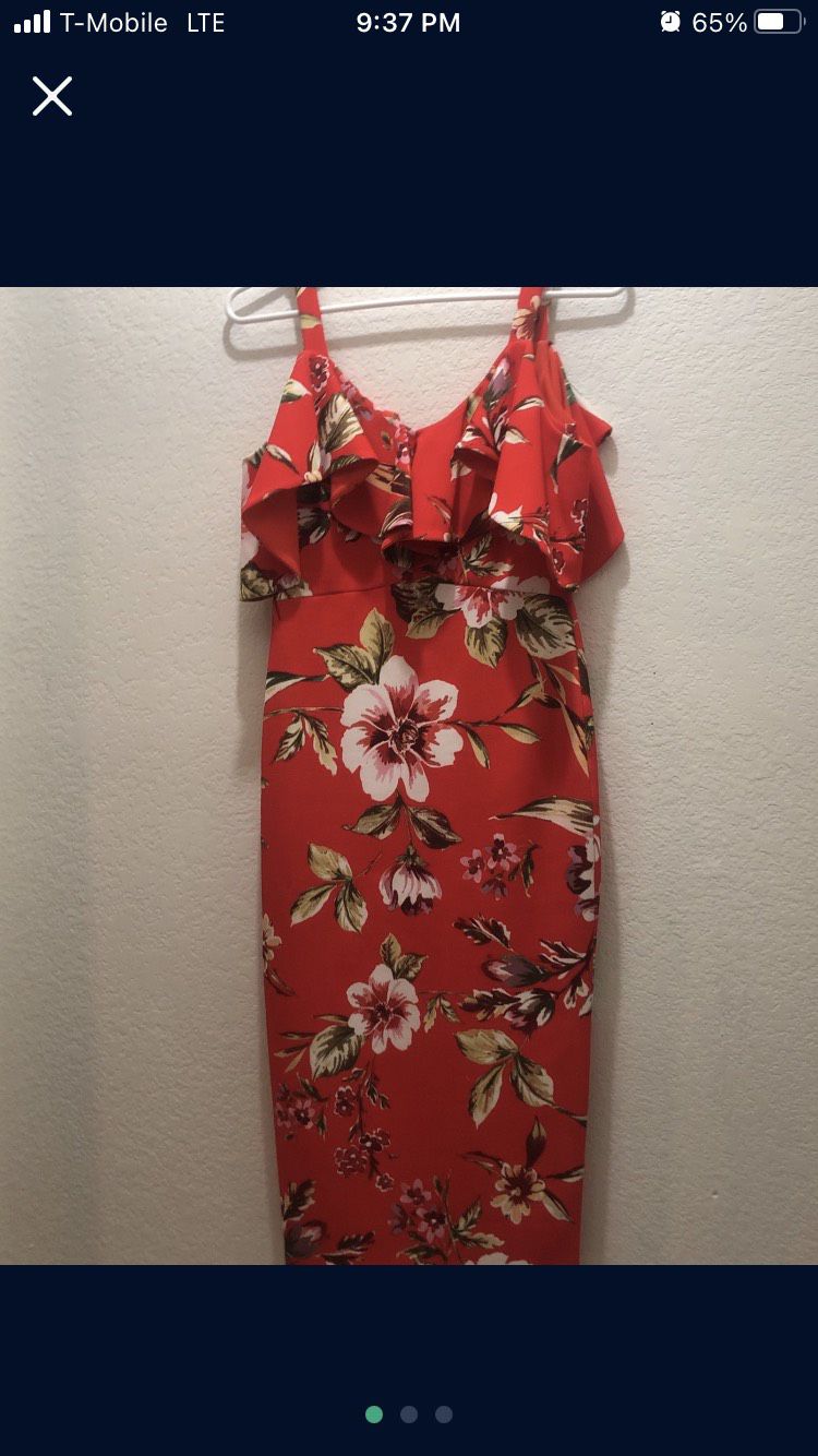 Size 0 Wedding Guest Red Cocktail Dress on Queenly